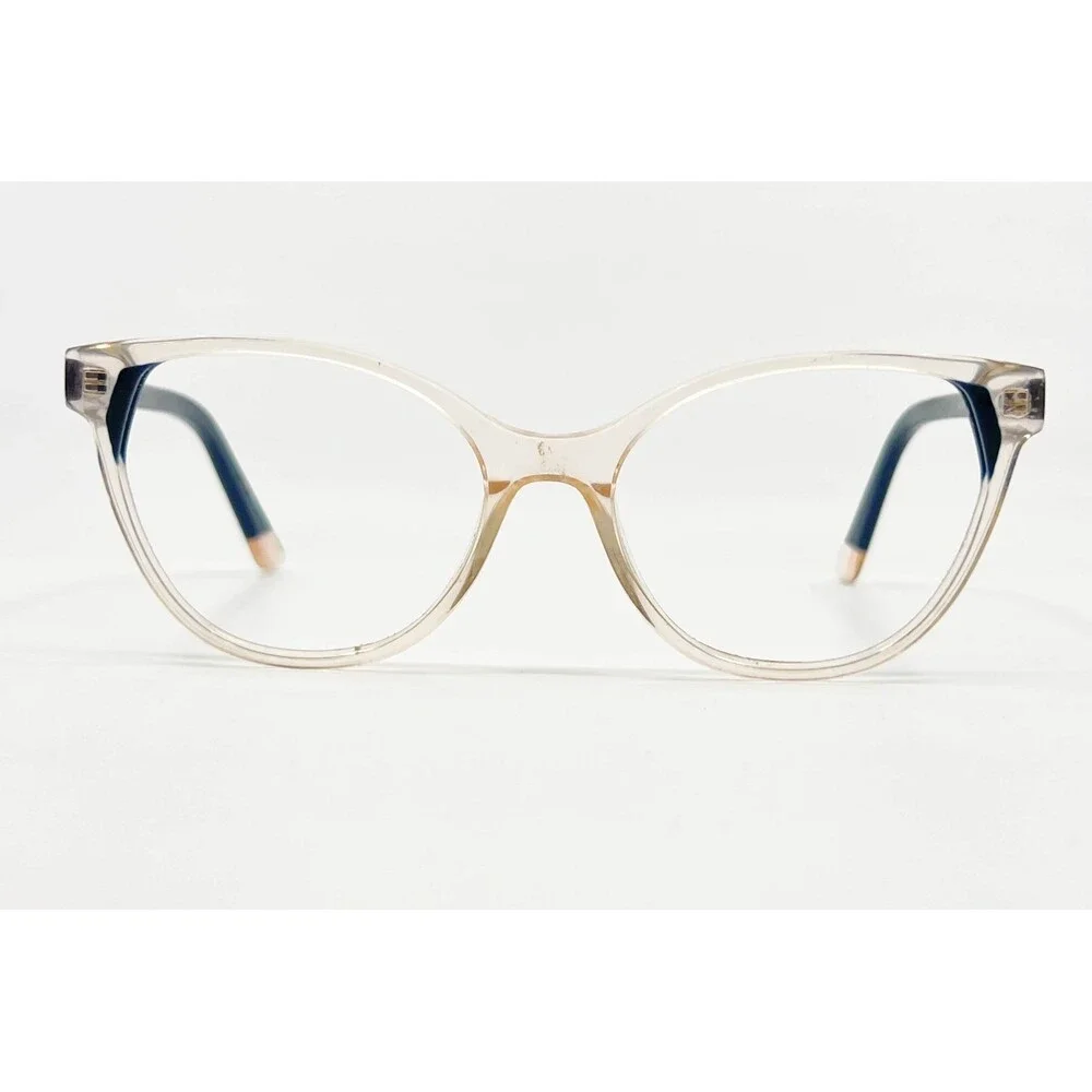 Wittnauer Remi Eyeglasses Frames Womens Clear Navy Cat Eye 52-16-135